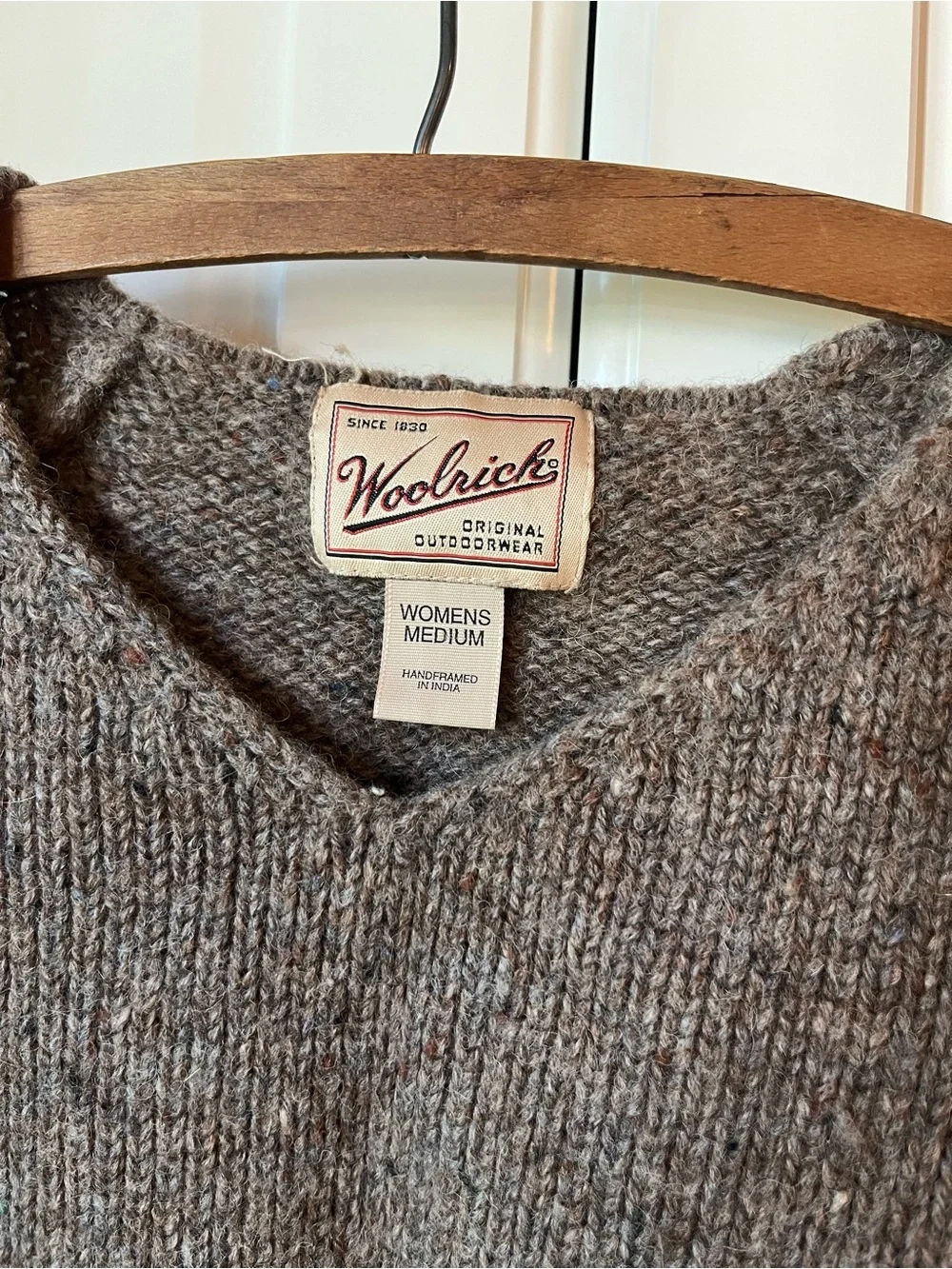 Woolrich Gray Crewneck Wool Blend Sweater - Picture 3 of 3